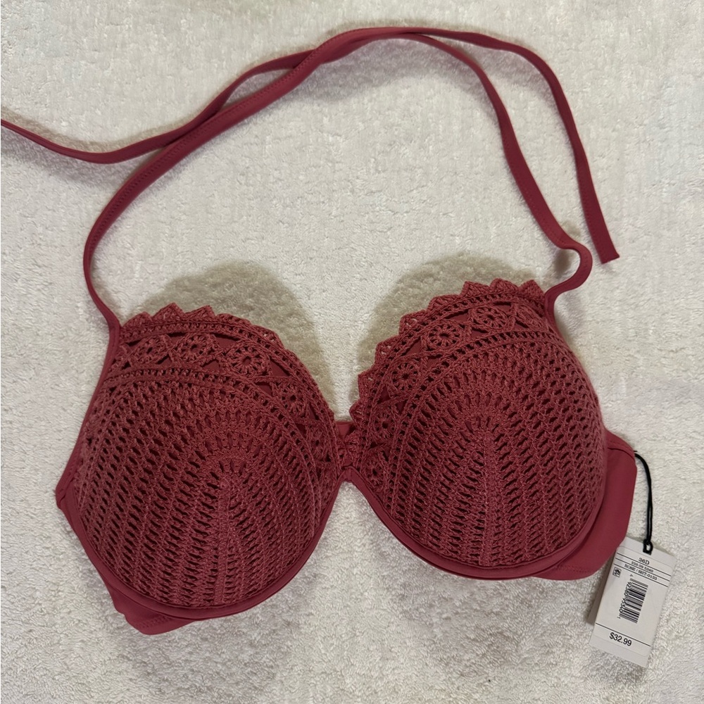 Crochet-Covered Bikini Top